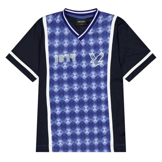 Lyle & Scott - "1874" T-Shirt für Kinder, V-Ausschnitt (Jetzt Blau) - Image 1