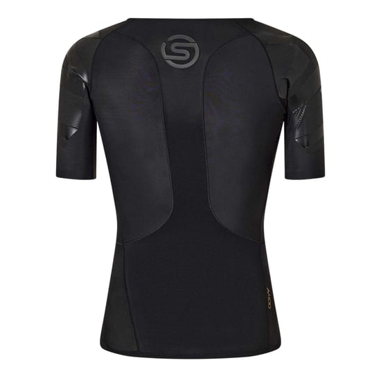 Skins - "A400" Kompressions-Shirt für Herren, Performance, Training (Schwarz) - Image 2