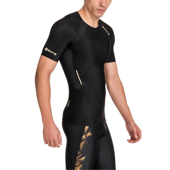 Skins - "A400" Kompressions-Shirt für Herren, Performance, Training (Schwarz) - Image 4