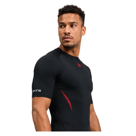 Skins - "A200" Kompressions-Shirt für Herren, Leicht (Schwarz) - Image 3