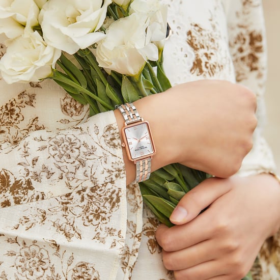 VICTORIA HYDE Rectangle Damenuhr Grünes Zifferblatt Analog-Quarz-Armbanduhr mit Edelstahlarmband, roségold - Image 4