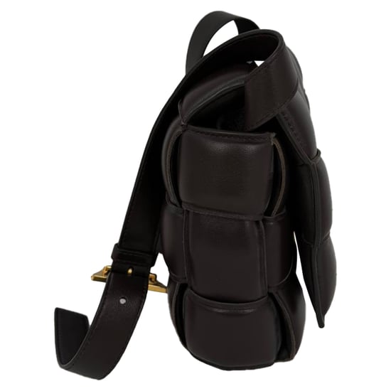 Bottega Veneta Cassette Gepolsterte Umhängetasche aus braunem Lammleder - Image 4