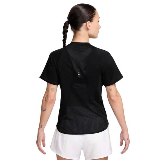 Nike - "Swift" T-Shirt für Damen, Dri-FIT, Laufen (Schwarz) - Image 2