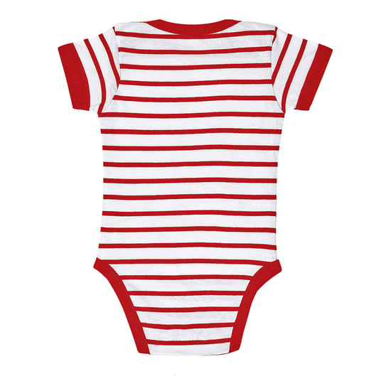 SOLS - "Miles" Bodysuit für Baby (Weiß/Rot) - Image 2