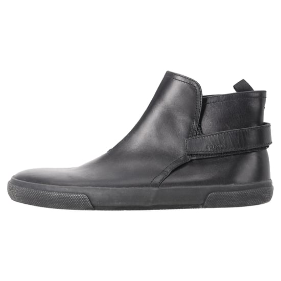 Prada Sport Klettverschluss-Ankle Boots aus schwarzem Leder - Image 2