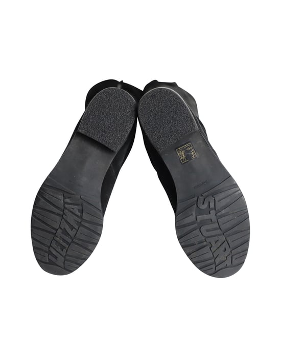 Stuart Weitzman Lowland Über-Knie-Stiefel aus schwarzem Wildleder - Image 5