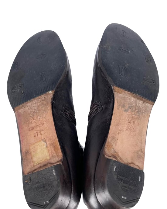Jimmy Choo London Knielange Stiefel aus braunem Kalbsleder - Image 6