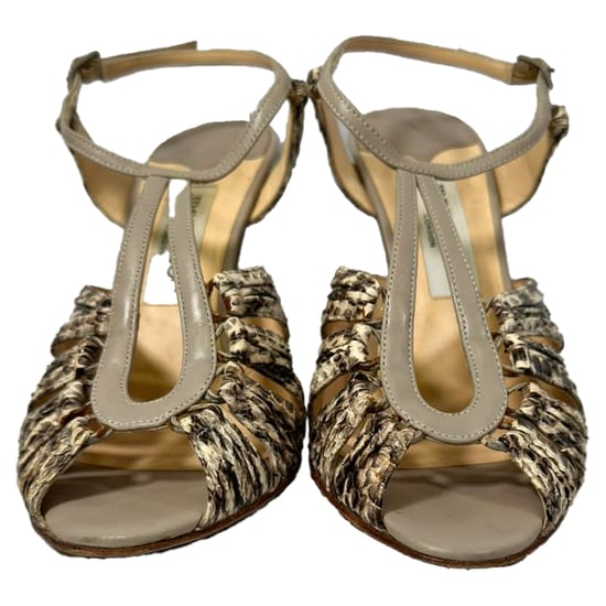 Jimmy Choo Python-Prägung Riemchen-Sandalen aus tierisch gemustertem Leder - Image 2