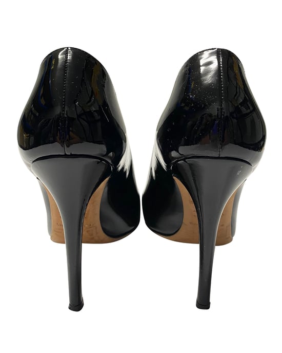 Dolce & Gabbana Bogen-Stiefelette aus schwarzem Lackleder - Image 4