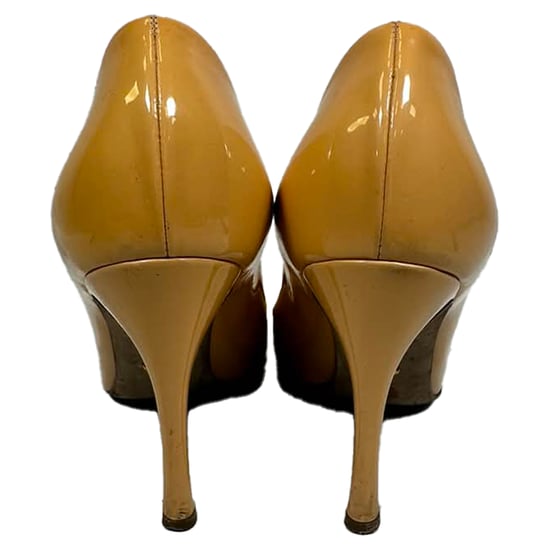 Sergio Rossi Pumps aus beigem Lackleder - Image 4