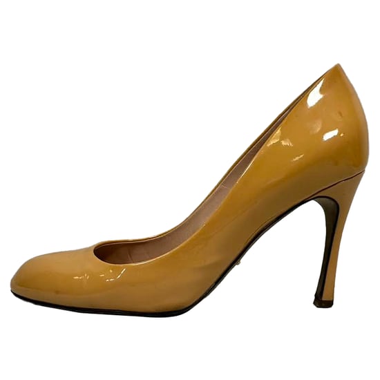 Sergio Rossi Pumps aus beigem Lackleder - Image 5