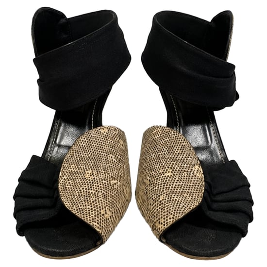 Manolo Blahnik Schlangenprägung Schnürsandalen aus Leder im Tierdruck - Image 2