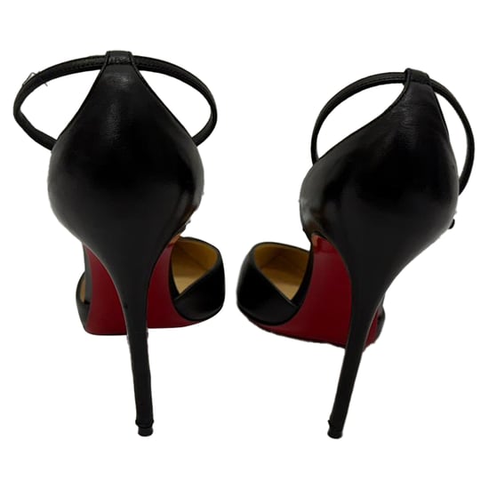 Christian Louboutin D'Orsay-Pumps aus schwarzem Leder - Image 3