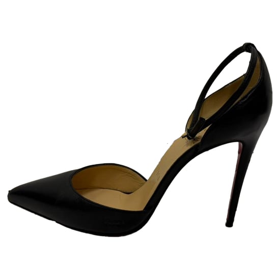 Christian Louboutin D'Orsay-Pumps aus schwarzem Leder - Image 4