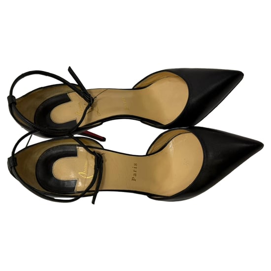 Christian Louboutin D'Orsay-Pumps aus schwarzem Leder - Image 6
