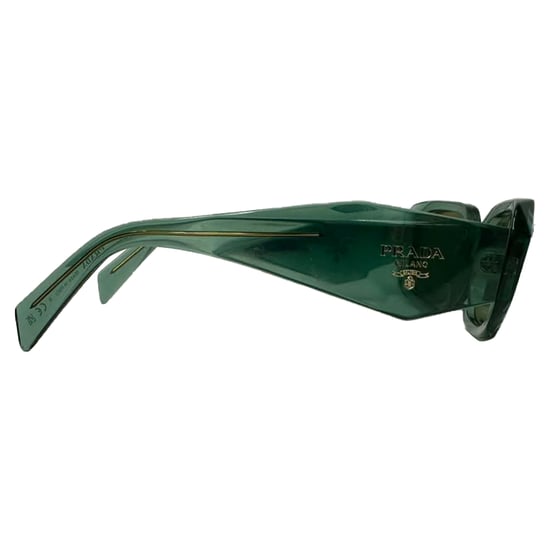 Prada SPR17W Rechteckige Sonnenbrille aus Olivenacetat - Image 2
