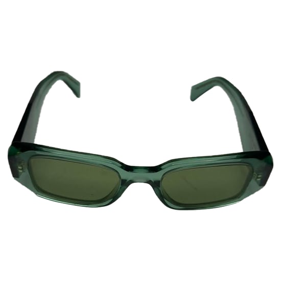 Prada SPR17W Rechteckige Sonnenbrille aus Olivenacetat - Image 4