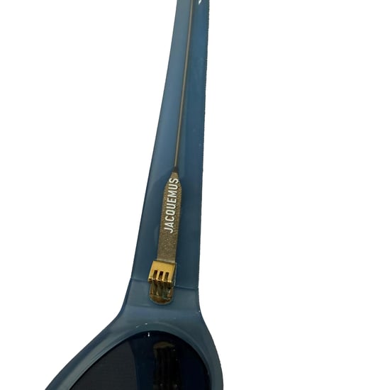 Jacquemus Les Lunettes Ovalo Sonnenbrille aus hellblauem Acetat - Image 6