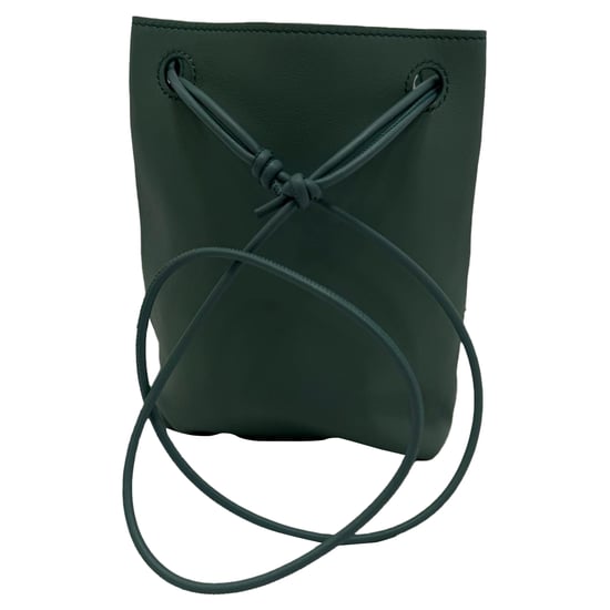 Loewe Pebble Pouch Bag aus grünem Kalbleder - Image 5