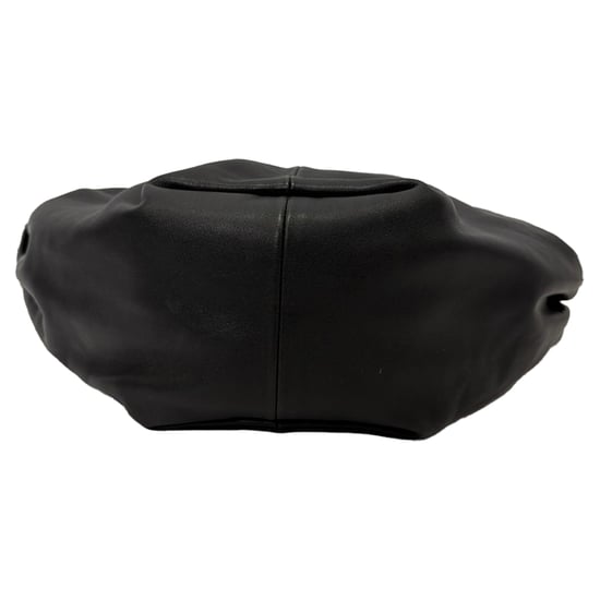 Bottega Veneta Mini Double Knot Hobo-Tasche aus schwarzem Kalbsleder - Image 3