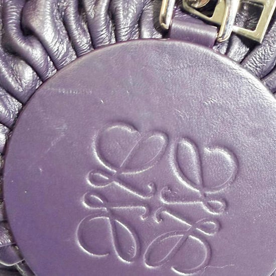 Loewe Faltbare Armbandtasche aus lila Leder - Image 4