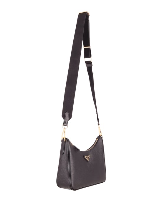 Prada Re-Edition 2005 Schultertasche aus schwarzem Saffiano-Leder - Image 2