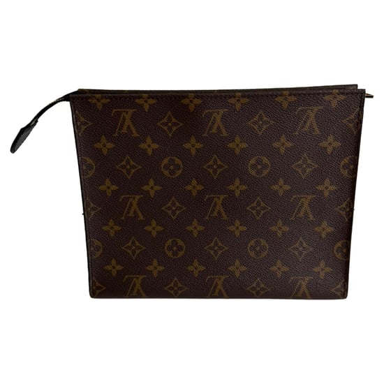 Louis Vuitton Poche Toilette NM Kosmetiktasche aus braunem Leder - Image 4