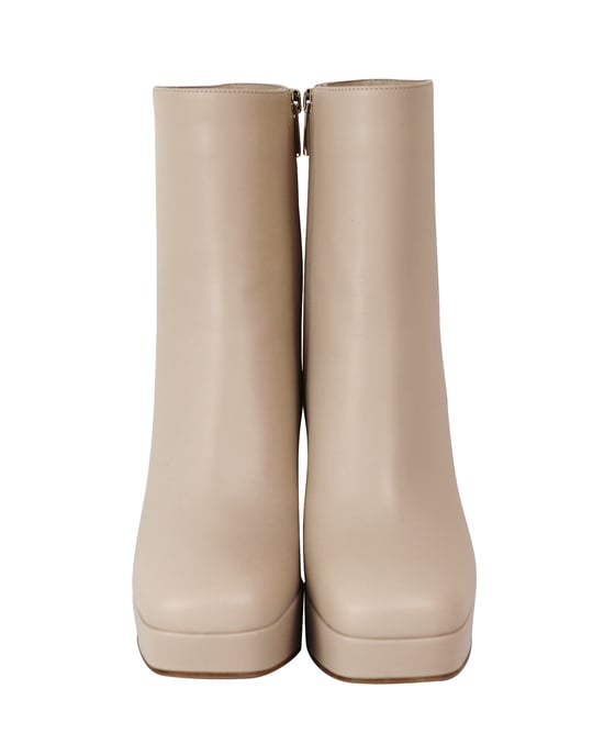 Gianvito Rossi Daisen Plateau-Stiefel aus beigem Leder - Image 2