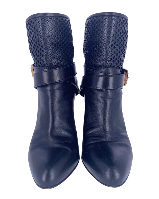 Sergio Rossi Damenstiefel aus schwarzem Leder - Image 2