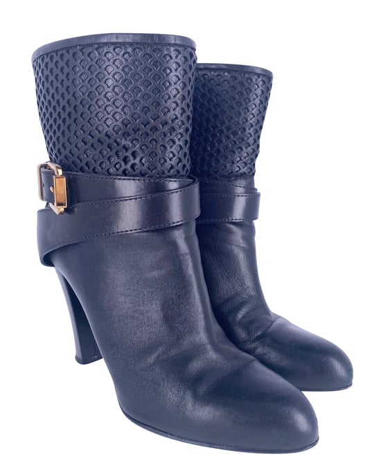 Sergio Rossi Damenstiefel aus schwarzem Leder - Image 3
