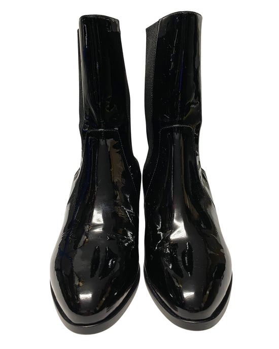 Chanel Stiefel in schwarzem Lack - Image 4