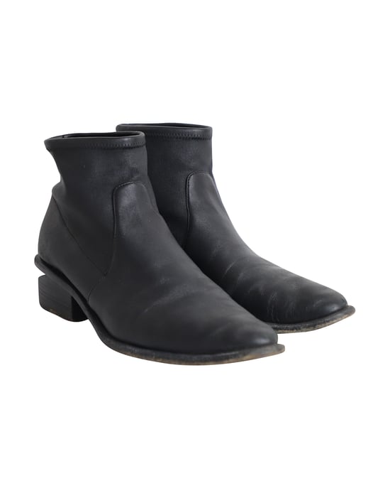 Alexander Wang Kori Stretch Stiefeletten aus schwarzem Leder - Image 3