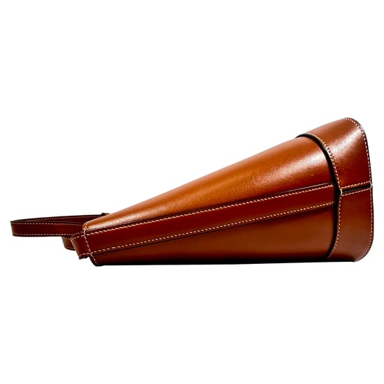 Celine Kleine Cuir Triomphe Bucket Bag aus braunem Leder - Image 6