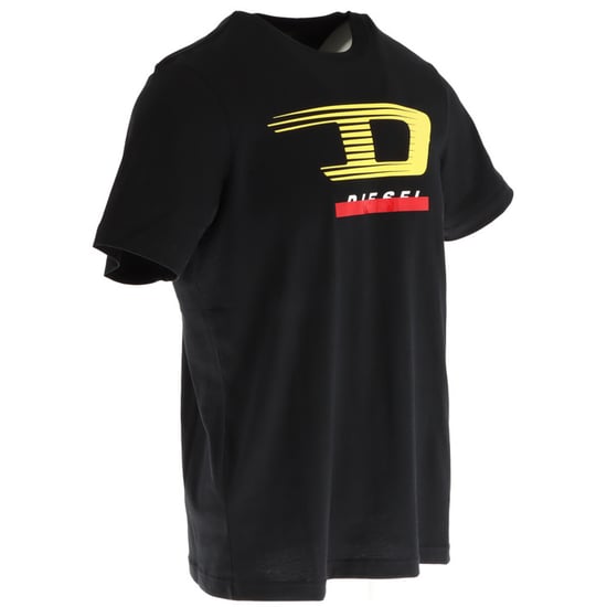 Diesel T-Just-Y4 D Logo Schwarzes T-Shirt - Image 3
