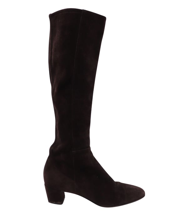 Gianvito Rossi Knöchelhohe Stiefel 45 aus braunem Wildleder - Image 1
