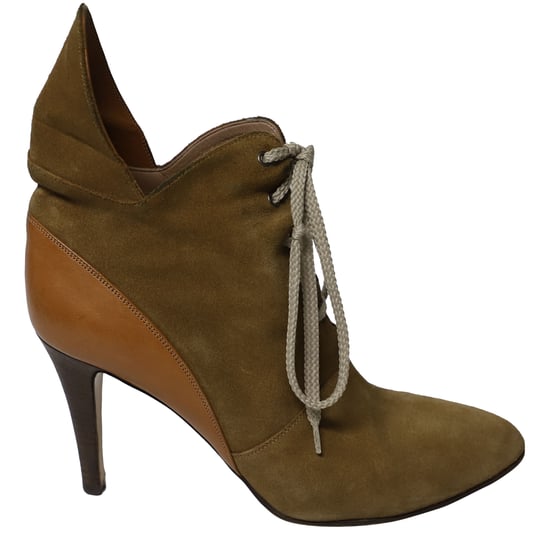 Chloe Gibbon 90 Stiefel aus braunem Wildleder - Image 1