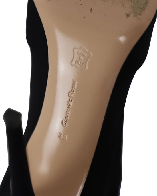 Gianvito Rossi Elite Stretch-Stricksocken-Stiefel aus schwarzer Viskose - Image 6