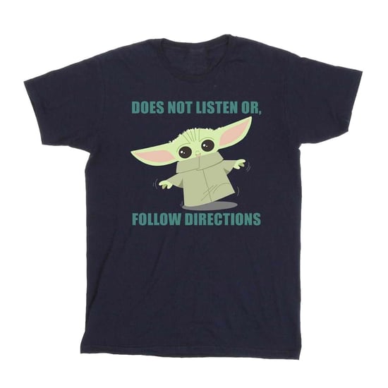Star Wars - "The Mandalorian Does Not Listen" T-Shirt für Mädchen (Marineblau) - Image 2