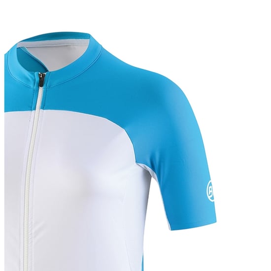 Bicycle Line - "Karol" Trikot für Damen, Durchgehender Reißverschluss, kurzärmlig (Türkis) - Image 3