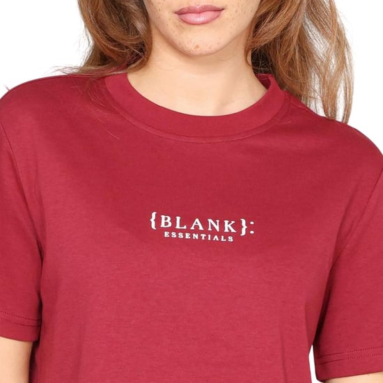 Blank Essentials - "Essentials" T-Shirt für Damen, Boyfriend - locker geschnitten (Burgunderrot) - Image 4