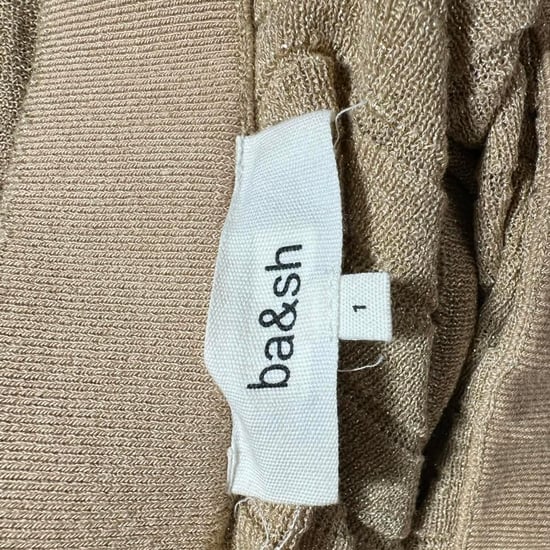 Ba&sh Falten-Maxirock aus kamelfarbenem Polyester - Image 4