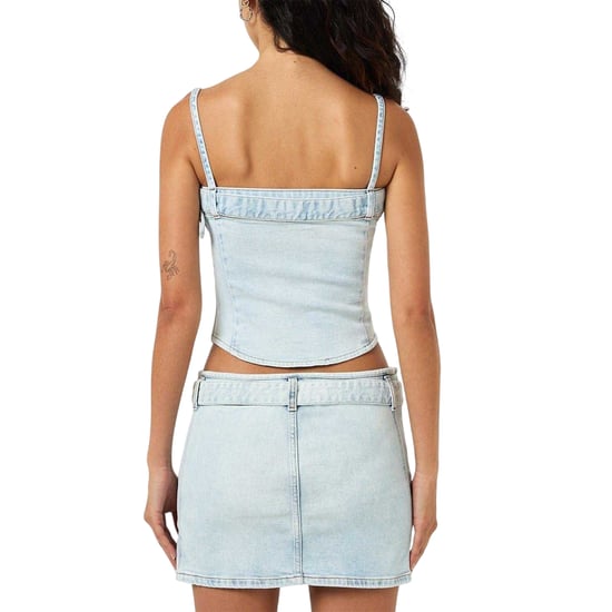 Diesel - "Lucy" Ärmelloses Oberteil für Damen, Denim, Schmal (Blau) - Image 2