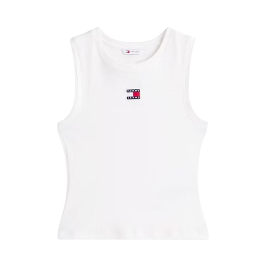 Tommy Jeans - Ärmelloses Oberteil für Damen, Schmal (Ecru) - Image 1