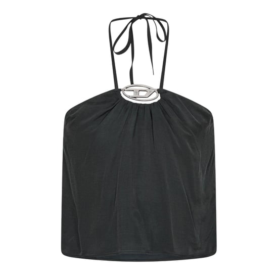 Diesel - Ärmelloses Oberteil für Damen, Neckholder, leger (Samtschwarz) - Image 2