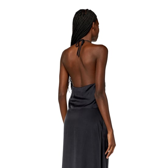 Diesel - Ärmelloses Oberteil für Damen, Neckholder, leger (Samtschwarz) - Image 3