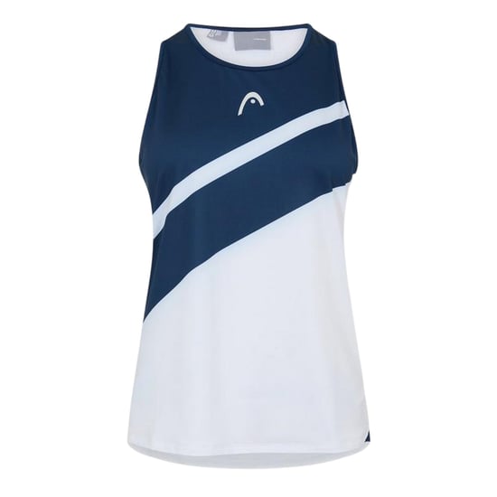 Head - Ärmelloses Oberteil für Damen, Rundhalsausschnitt, Tennis (Weiß/Marine) - Image 1