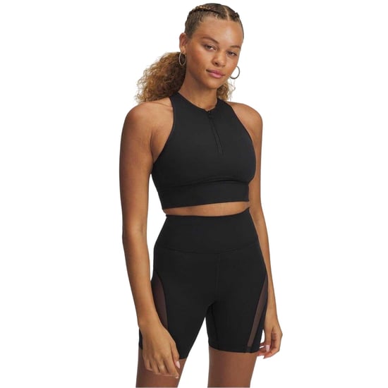 Under Armour - "Meridian" Sport-BH für Damen, Mit vorderem Reißverschluss (Schwarz) - Image 1