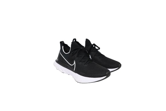 React Infinity Run Flyknit 2 in Schwarz und Weiß Gummi - Image 4