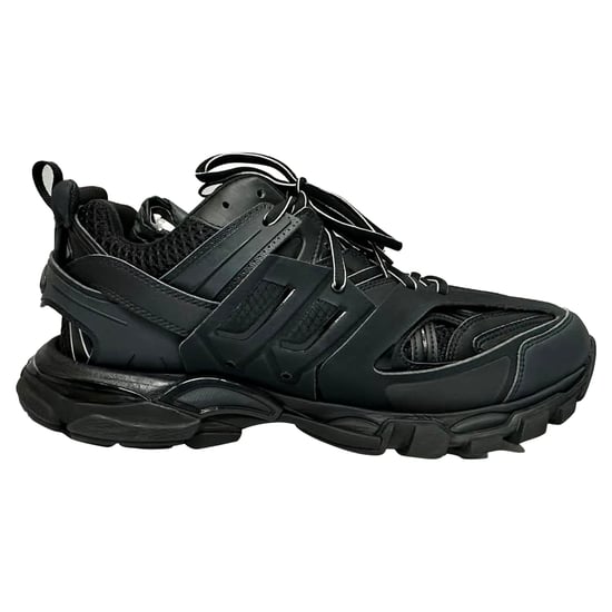 Balenciaga Track Sneakers aus schwarzem Polyurethan - Image 1