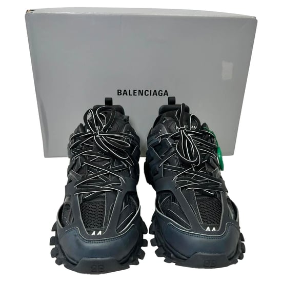 Balenciaga Track Sneakers aus schwarzem Polyurethan - Image 2